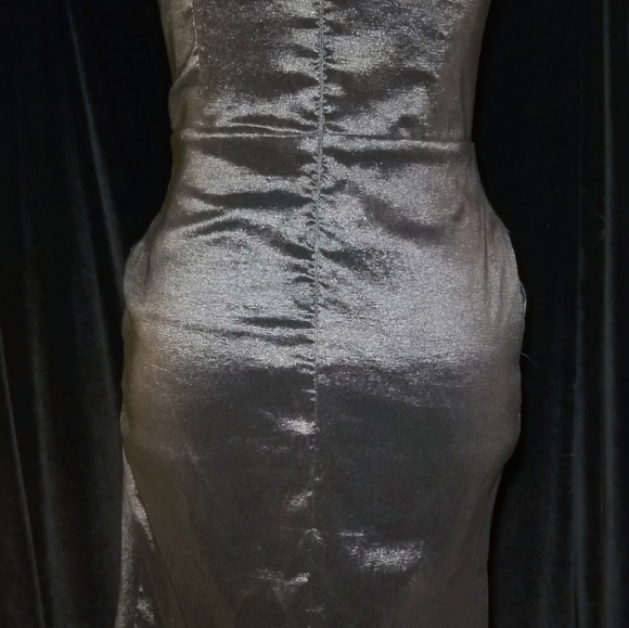 Forever 21 Medium Strapless Gunmetal Dress - Picture 4 of 7